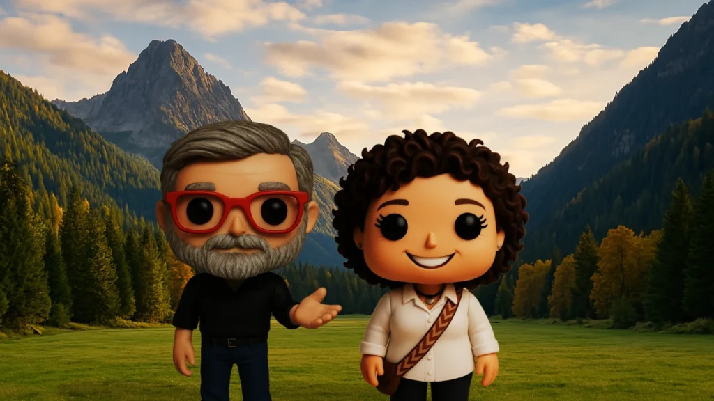 Funkos en la montaña